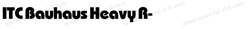 ITC Bauhaus Heavy R字体转换
